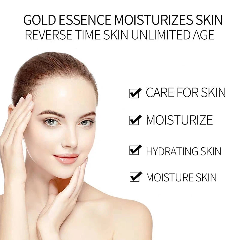 100ml Face Essence 24K Gold Hyaluronic Acid Niacinamide Anti-aging Face Lift Collagen Whiten Moisturize Skin Care Essence Makeup